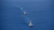 Joint Greek-US-Israel-Cyprus naval exercise from central Aegean to east Med