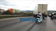 Θεσσαλονίκη: Σύγκρουση τεσσάρων φορτηγών στα διόδια Ωραιοκάστρου