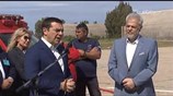 Επίσκεψη Τσίπρα στη νέα βάση αεροδιακομιδών του ΕΚΑΒ, στο αεροδρόμιο Ακτίου