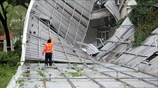 Έπεσε η στέγη εξαιτίας των ανέμων