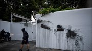Ο Ρουβίκωνας ανέλαβε την ευθύνη για την επίθεση με μπογιές στο σπίτι του Αμερικανού πρέσβη