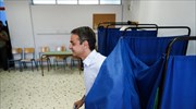 Στην Κηφισιά ασκεί το εκλογικό του δικαίωμα ο Κυρ. Μητσοτάκης
