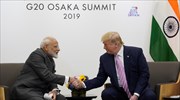 Ζητήματα εμπορίου θα θέσει στον πρωθυπουργό της Ινδίας ο Τραμπ