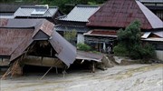 Ιαπωνία: Μια νεκρή από κατολίσθηση, χιλιάδες εκτοπισμένοι λόγω των σφοδρών βροχοπτώσεων