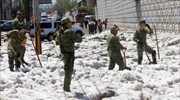 Μεξικό: Δυό μέτρα χαλάζι στη Γουαδαλαχάρα