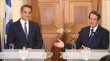 Σε εξέλιξη η συνάντηση Αναστασιάδη - Μητσοτάκη στο Προεδρικό της Λευκωσίας