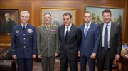 Με την πολιτική και στρατιωτική ηγεσία του ΥΠΕΘΑ συναντήθηκε ο αρχηγός Ε.Δ. της Σερβίας