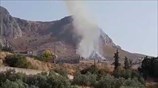 Μεγάλη φωτιά στο Κάστρο της Αρχαίας Κορίνθου