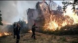 Φωτιά στην Εύβοια: Μάχη με τις φλόγες