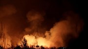 Πυρκαγιά στη Φλώρινα στην περιοχή Βαρικό