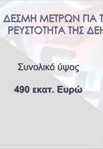 Δέσμη μέτρων για τη ρευστότητα της ΔΕΗ