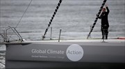 Η 16χρονη ακτιβίστρια Γκρέτα Τούνμπεργκ έφτασε με το ιστιοφόρο μηδενικών εκπομπών άνθρακα στην Νέα Υόρκη