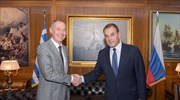 Συνάντηση ΥΠΕΘΑ - Ρώσου πρέσβη για την αμυντική συνεργασία