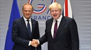 Brexit: Τουσκ και Τζόνσον θα συνομιλήσουν στη Νέα Υόρκη