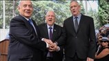 Στον Πρόεδρο Ρίβλιν οι Νετανιάχου και Γκαντς