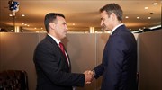 Mitsotakis to Zaev at UNGS: I opposed Prespa Agreement; once ratified new govt will respect it