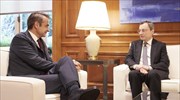 Η πορεία της οικονομίας στο επίκεντρο της συνάντησης Μητσοτάκη - Ντράγκι