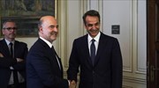 Ευχαριστίες Μητσοτάκη σε Μοσκοβισί για τη στήριξή του στην Ελλάδα