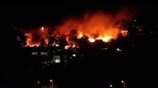Πυρκαγιά στο hotspot μεταναστών στην πόλη της Σάμου