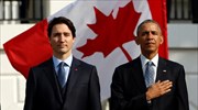 Καναδάς: Στήριξη Ομπάμα σε Τριντό για δεύτερη θητεία