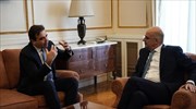 Για ευρωπαϊκά θέματα συζήτησαν Ν. Δένδιας - Μ. Σχοινάς