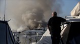 Πυρκαγιά στη μαρίνα Γλυφάδας