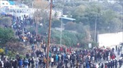 Ένταση και χημικά έξω από το ΚΥΤ Σάμου
