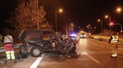 Ένας νεκρός από σύγκρουση Ι.Χ. φορτηγού με λεωφορείο στην Πιερία