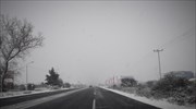 Πυκνή χιονόπτωση στη Θήβα - Σε ποιες περιοχές της Στ. Ελλάδας χρειάζονται αλυσίδες