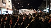 Αντιφασιστική πορεία στο κέντρο της Αθήνας