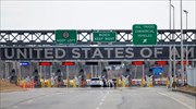 Κλειστά τα σύνορα ΗΠΑ - Καναδά για τις μη αναγκαίες μετακινήσεις