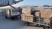 Στο «Ελ. Βενιζέλος» φτάνει μέρος της δωρεάς 13,5 εκατ. μασκών από το Ίδρυμα Ωνάση