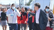 Αυτοψία στη Ν. Σμύρνη Λάρισας από το κυβερνητικό επιτελείο