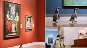«Φιλότεχνοι» πιγκουίνοι επισκέπτονται το Nelson Atkins Museum of Art