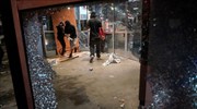 Λεηλασίες στη Σάντα Μόνικα, ειρηνική πορεία στο κέντρο του Λος Άντζελες