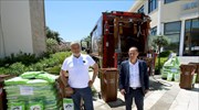 Σύγχρονο αποριμματοφόρο και καφέ κάδοι στον δήμο Ραφήνας