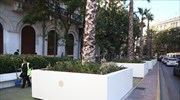 Και πάλι καθαρές οι ζαρντινιέρες του «Μεγάλου Περιπάτου» μετά τα επεισόδια