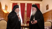 Επικοινωνία του αρχιεπισκόπου με τον Οικουμενικό πατριάρχη