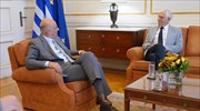 Συνάντηση Ν. Δένδια με τον πρόεδρο της ελληνικής κοινότητα Βεγγάζης