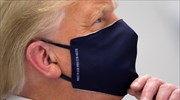 ΗΠΑ: Φορώντας μάσκα ο Τραμπ μίλησε για εμβόλιο κατά του κορωνοϊού πριν από το τέλος της χρονιάς