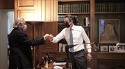 Συνάντηση Κ. Μητσοτάκη με τον νέο Πρόεδρο του ΕΣΕΤΕΚ Σπύρο Αρταβάνη - Τσάκωνα