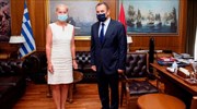 Συνάντηση Ν. Παναγιωτόπουλου με την πρέσβη της Ολλανδίας