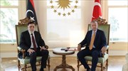 Ερντογάν: Ανανέωσε την υποστήριξή του στην κυβέρνηση της Λιβύης
