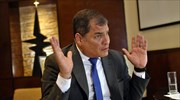 Ισημερινός: Επιβεβαιώθηκε η καταδίκη του Ραφαέλ Κορέα σε κάθειρξη οκτώ ετών