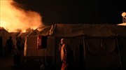 Στις φλόγες το KYTτης Μόριας- Εκκένωση μετά τη μεγάλη πυρκαγιά