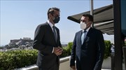 Η ανάπτυξη της οικονομικής συνεργασίας στο επίκεντρο της συνάντησης Μητσοτάκη-Ζάεφ