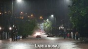 Δύσκολη η νύχτα στη Λαμία από το πέρασμα του «Ιανού»