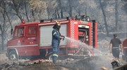 Πυροσβεστική: Υπό μερικό έλεγχο η φωτιά στον Βύρωνα