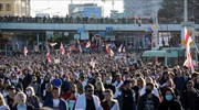 Λευκορωσία: Νερό, βομβίδες κρότου-λάμψης και συλλήψεις στη διαδήλωση στο Μίνσκ