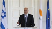 Ν. Δένδιας: Η στρατηγική συνεργασία Ελλάδας-Κύπρου-Ισραήλ δεν στρέφεται ενάντια σε κανέναν